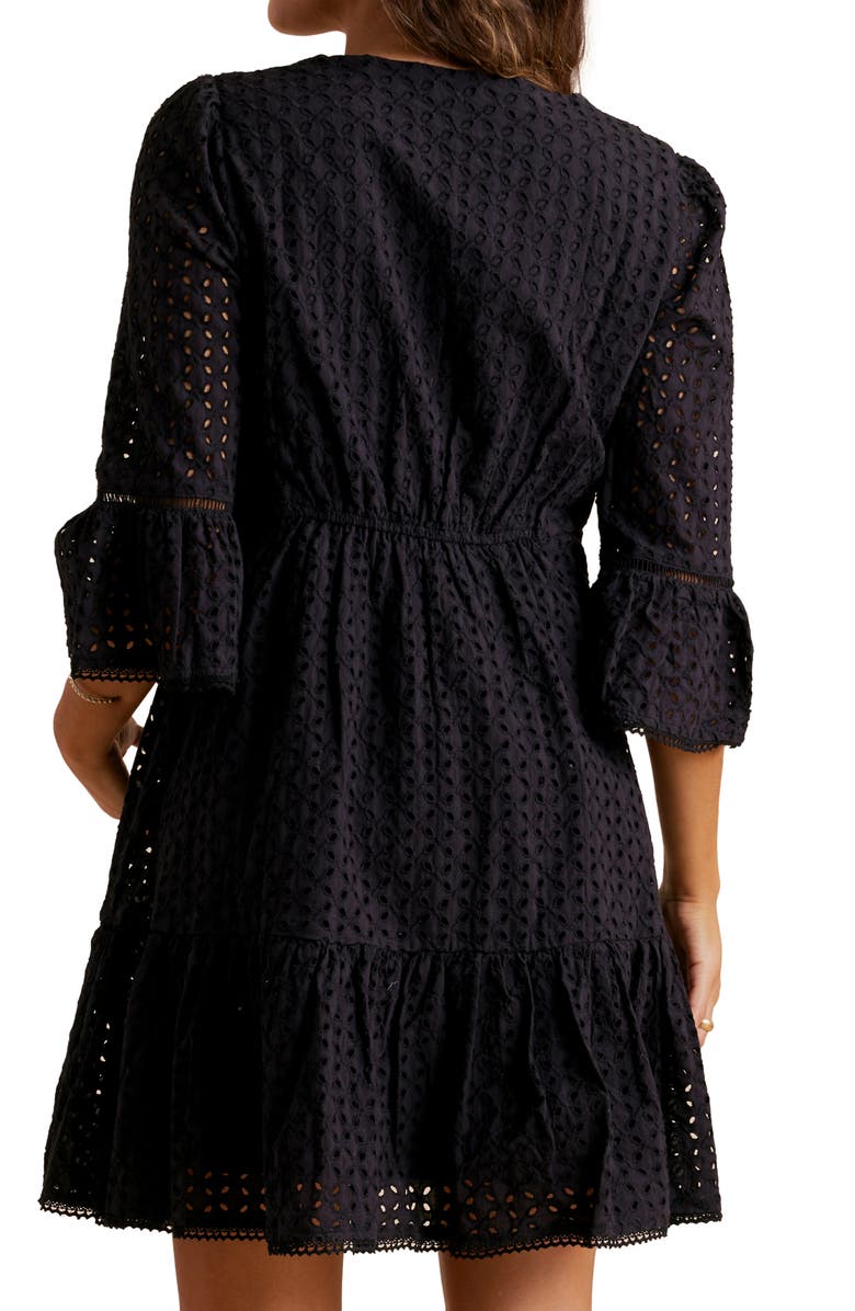 A PEA IN THE POD Cotton Eyelet Babydoll Maternity Dress, Alternate, color,