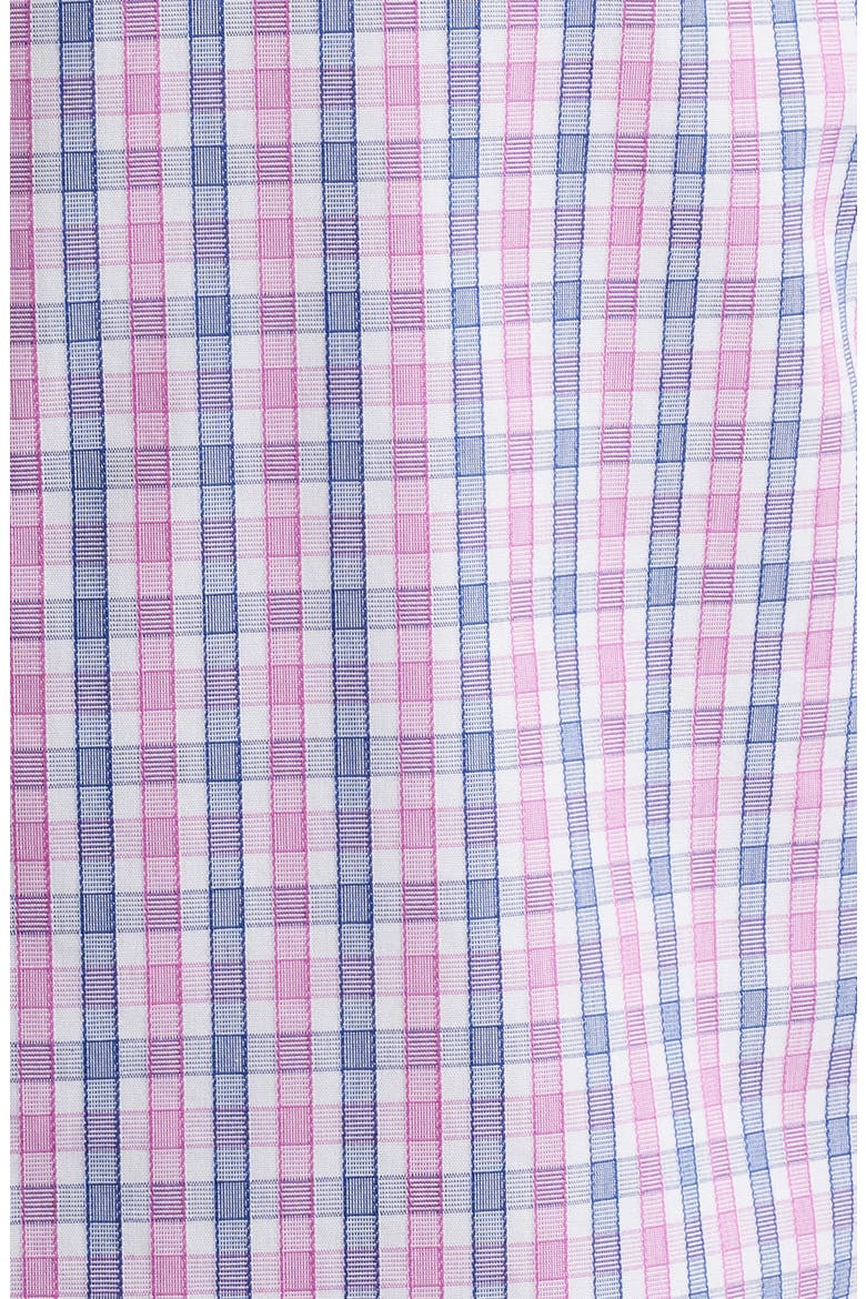 Dolcetto Plaid Wrinkle Free Cotton Button-Up Shirt, Alternate, color, PINK