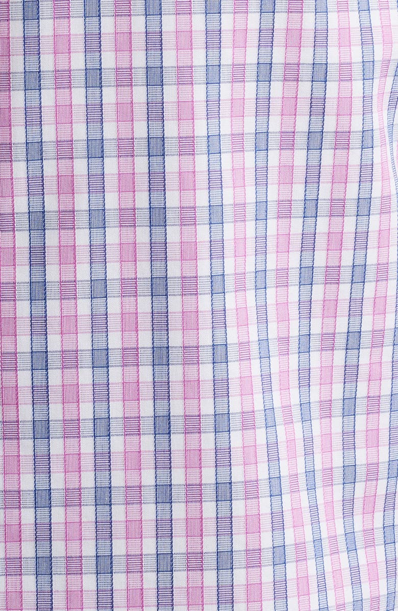 UNTUCKit Dolcetto Plaid Wrinkle Free Cotton Button-Up Shirt, Alternate, color, Pink