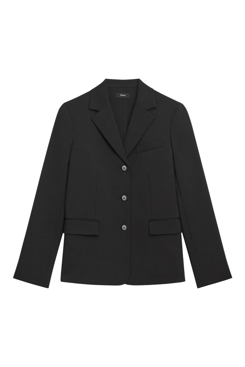 Three Button Jacket, Alternate, color, BLACK