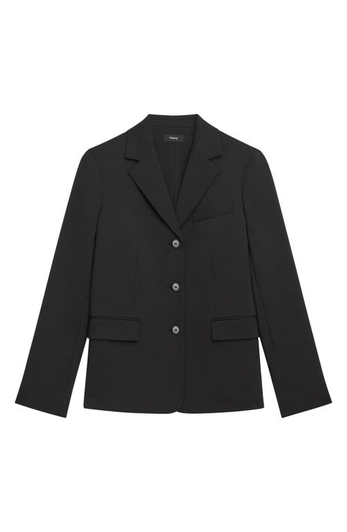 Theory 3-button Stretch Tailored Jacket In Black