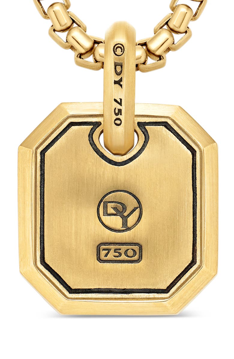 David Yurman Roman Lapis Lazuli Amulet in 18K Yellow Gold, Alternate, color, 18K Yellow Gold