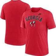 Nike Men's Nike Heather Red Georgia Bulldogs Legacy Arch Tri-Blend T-Shirt