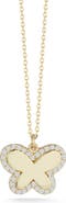 Ember Fine Jewelry Pavé Diamond Butterfly Pendant Necklace