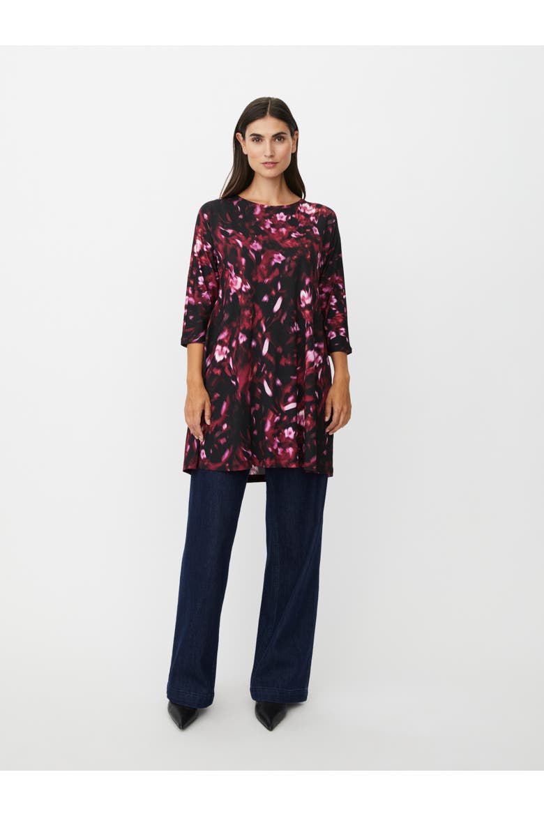 Magertine Floral Swing Tunic, Alternate, color, Tawny Port