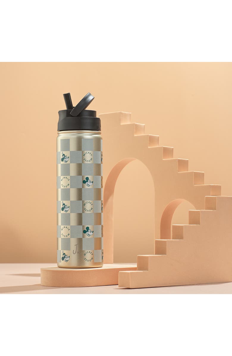 JoyJolt Mickey Mouse 22-Ounce Stainless Steel Water Bottle, Alternate, color, Gold