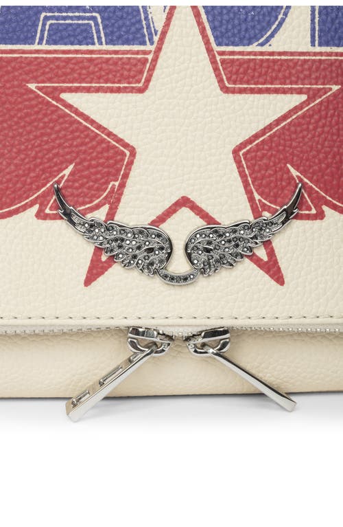 Zadig & Voltaire Rock Grained Leather America Flash Crossbody