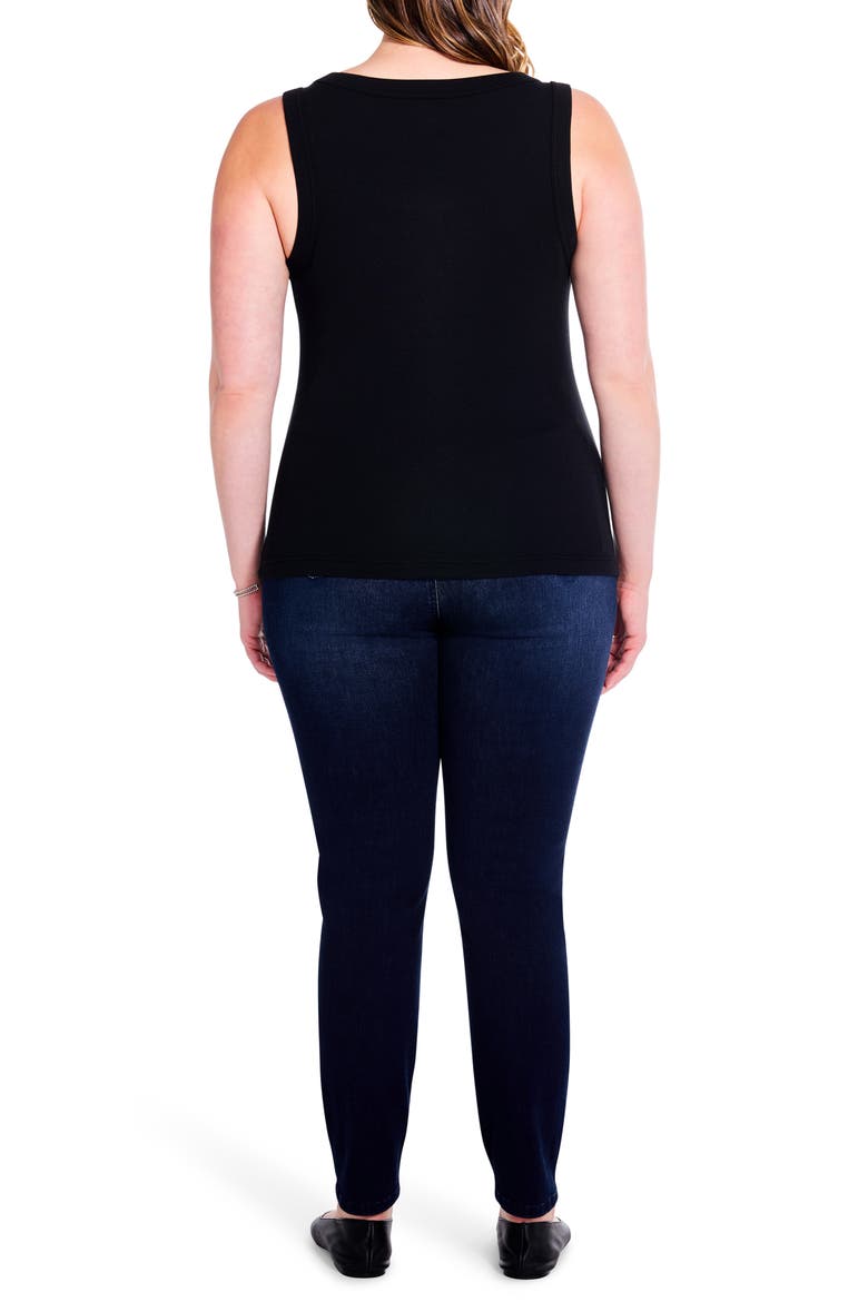 Perfect Rib Scoop Neck Knit Tank Top, Alternate, color, BLACK ONYX