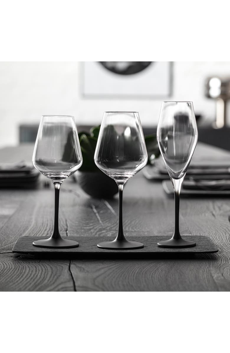 Villeroy & Boch Manufacture Rock Red Wine Goblet Set of 4, Alternate, color, Clear