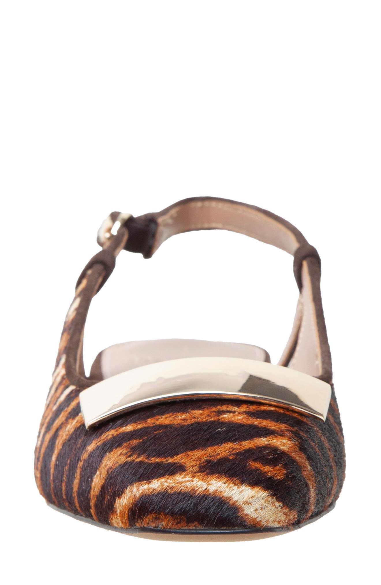 Linea Paolo Caris Slingback Genuine Calf Hair Pump, Alternate, color, Brown/ Ebony