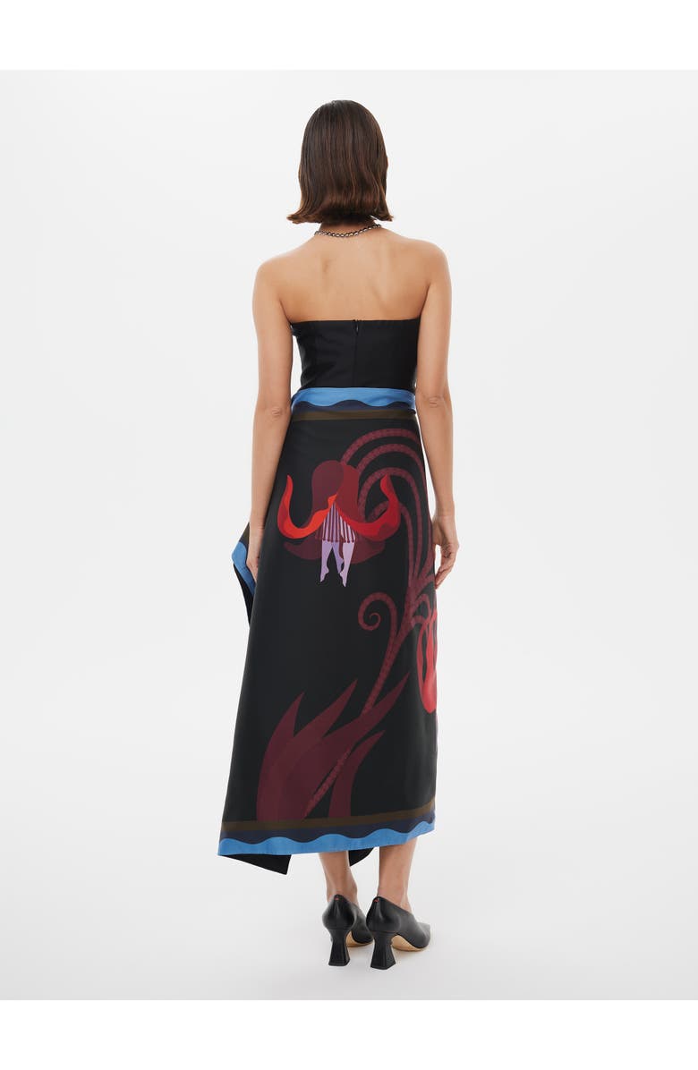 Alas Reversible Floral Wool-blend Wrap Skirt, Alternate, color, Print 'Late Bloomer'