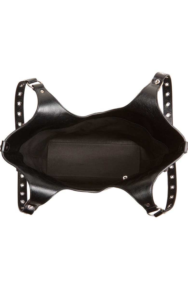 Balenciaga Medium Le Cagole Leather Tote, Alternate, color, Black