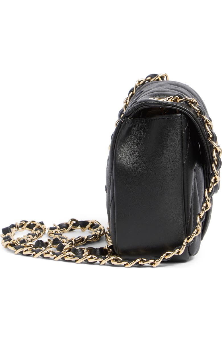VALENTINO BY MARIO VALENTINO Poisson Diamond Stud Leather Shoulder Strap, Alternate, color,