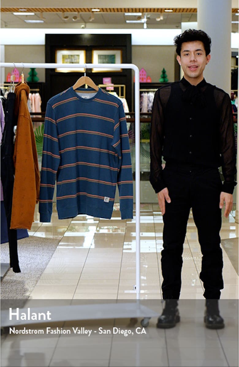 Nash Stripe Crewneck Sweatshirt, sales video thumbnail