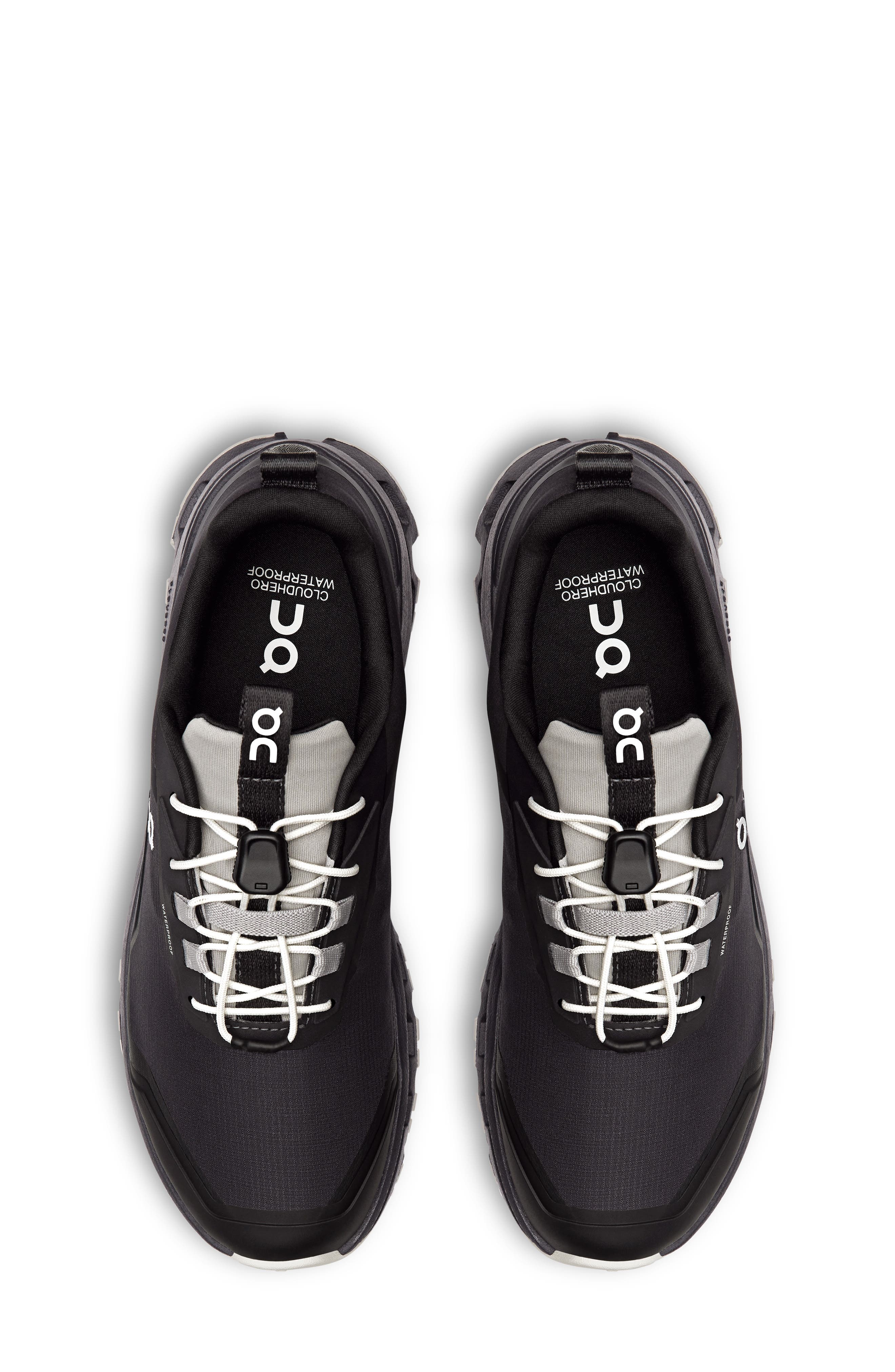 On Kids' Cloudhero Waterproof Running Shoe, Alternate, color, Magnet/ Black