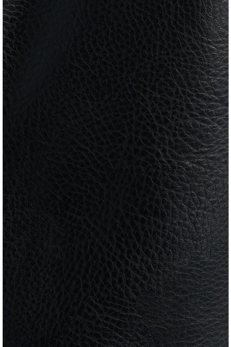 Faux Leather Moto Jacket, Alternate, color, BLACK