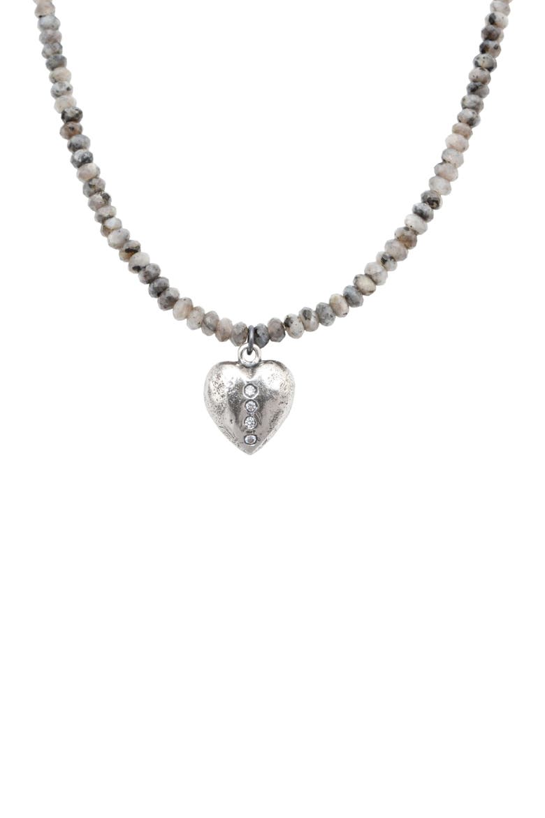 Shining Love, Night Sky Silver Necklace, Main, color, Silver