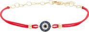 Meira T Sapphire 14k Gold Evil Eye Cord Bracelet