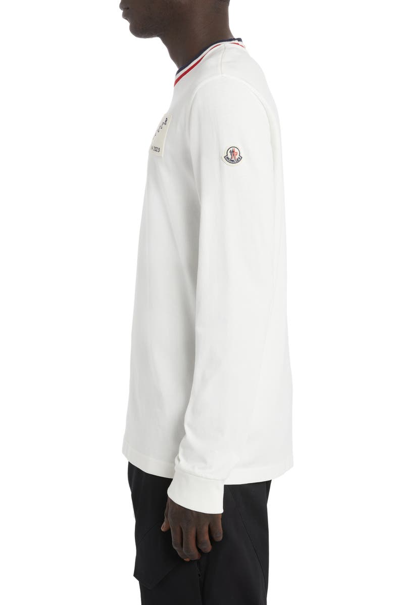 Moncler Embroidered Logo Patch Long Sleeve T-Shirt, Alternate, color,