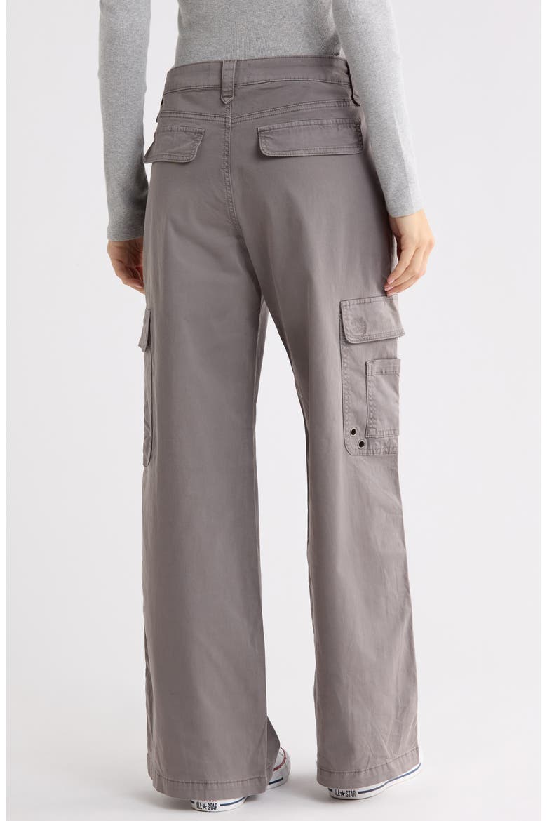 Y2K Wide Leg Poplin Pants, Alternate, color, CHARCOAL