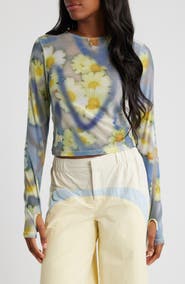 PUMA x Collina Strada Mesh Long Sleeve Top