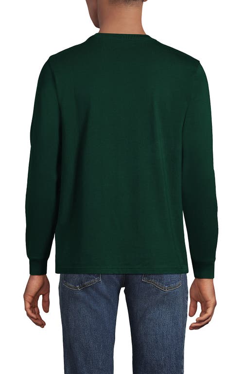 Lands' End Super-t Long Sleeve T-shirt In Green
