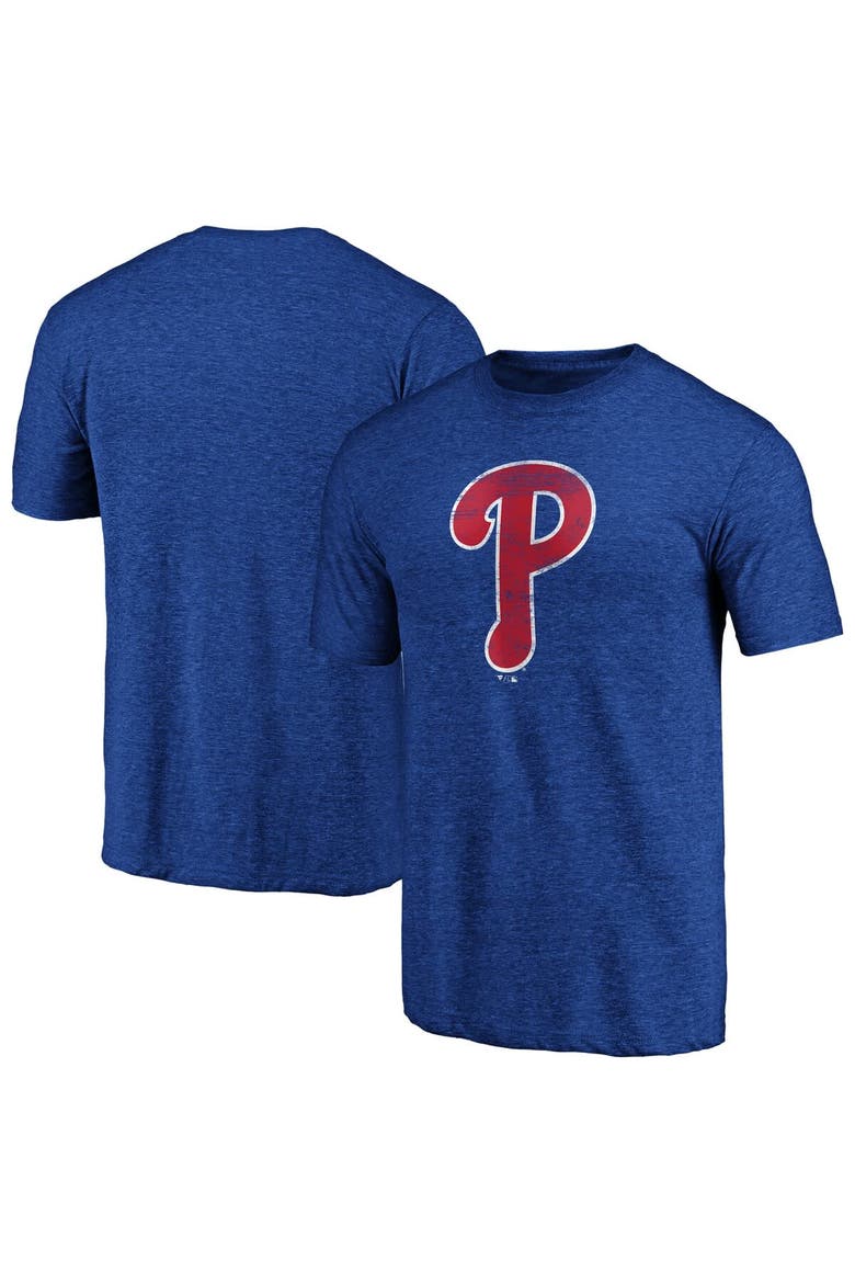 Men's Profile Royal Philadelphia Phillies Big & Tall Weathered Logo T-Shirt, Main, color, Royal