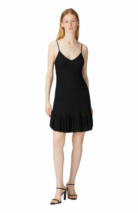 Sleeveless Mini Dress With Lace Tiered Skirt