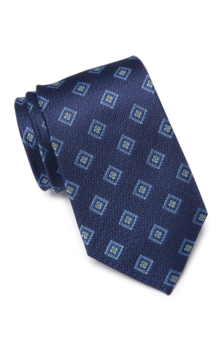 NORDSTROM MEN'S SHOP Carnen Neat Floral Diamond Silk Tie, Main, color, 