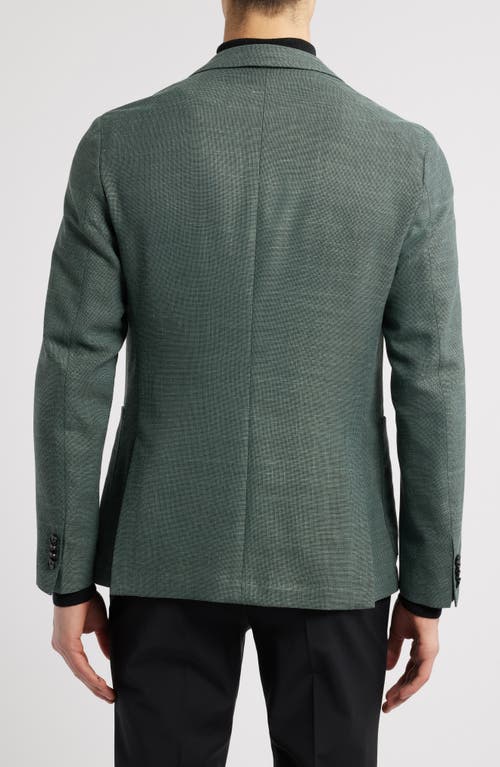 Hugo Boss Hanry Stretch Hopsack Unstructured Slim Fit Sport Coat In Light Green