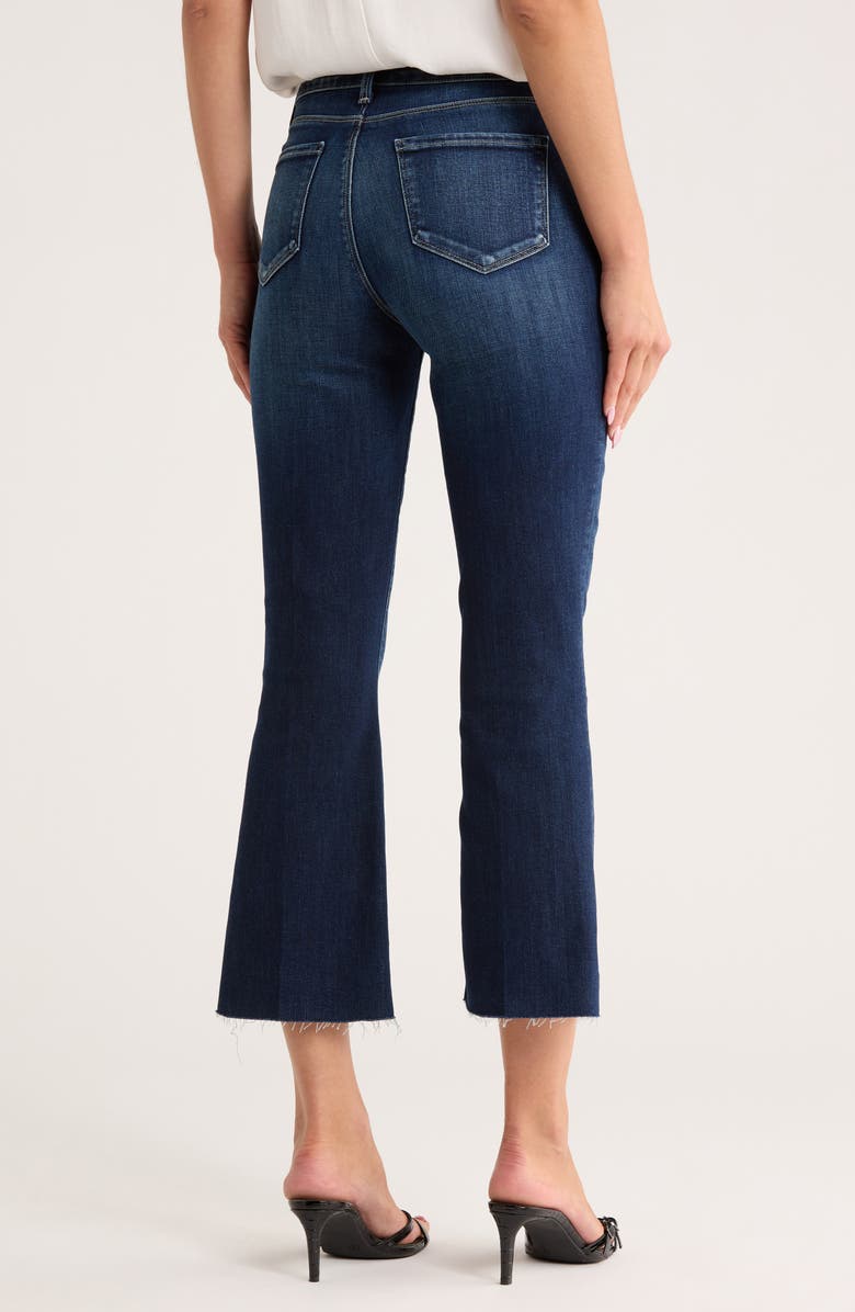 L'AGENCE Kendra Raw Hem Crop Flare Jeans, Alternate, color, Lavelle
