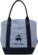 Brooks Brothers Penn Stripe Cotton Canvas Tote