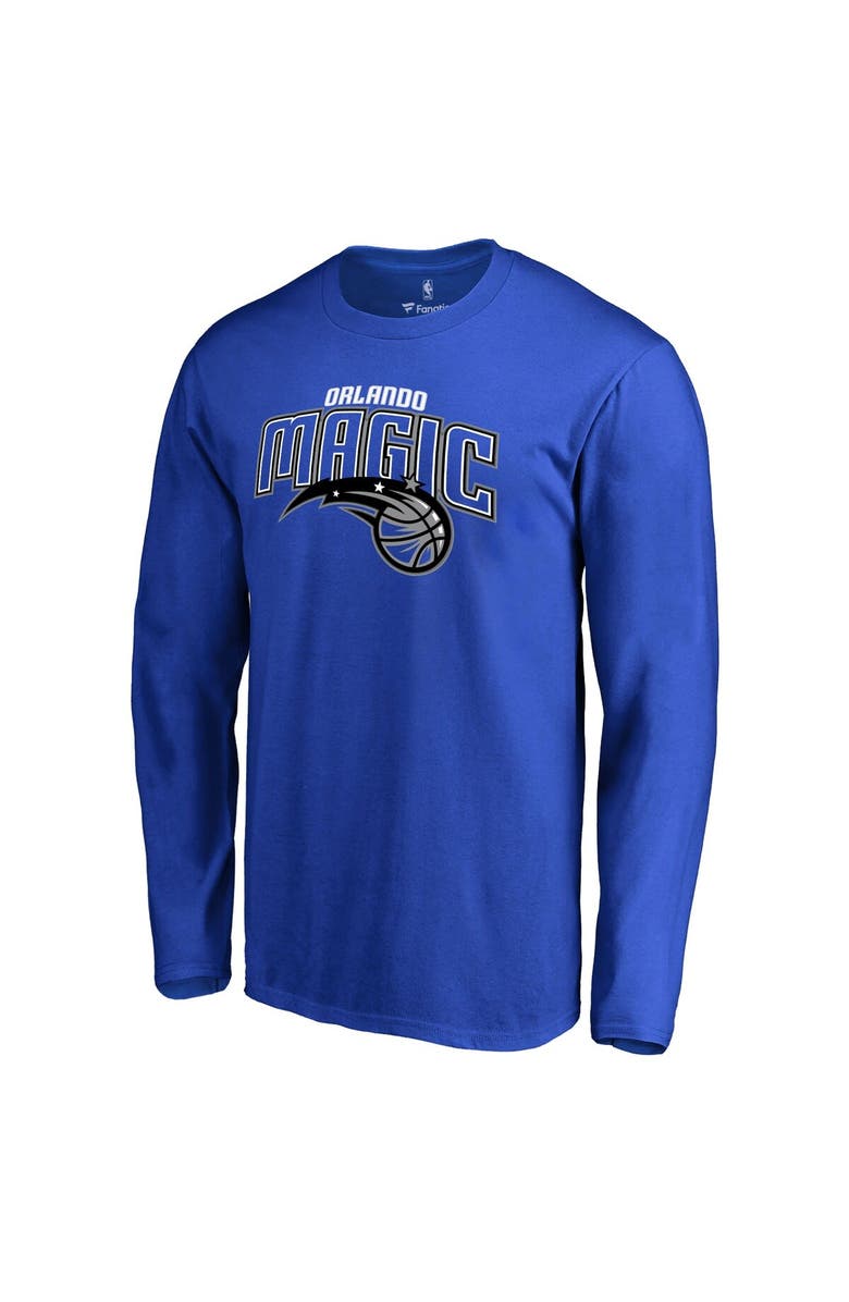 FANATICS Men's Fanatics Branded Serge Ibaka Blue Orlando Magic Backer 3 Name & Number Long Sleeve T-Shirt, Alternate, color, 