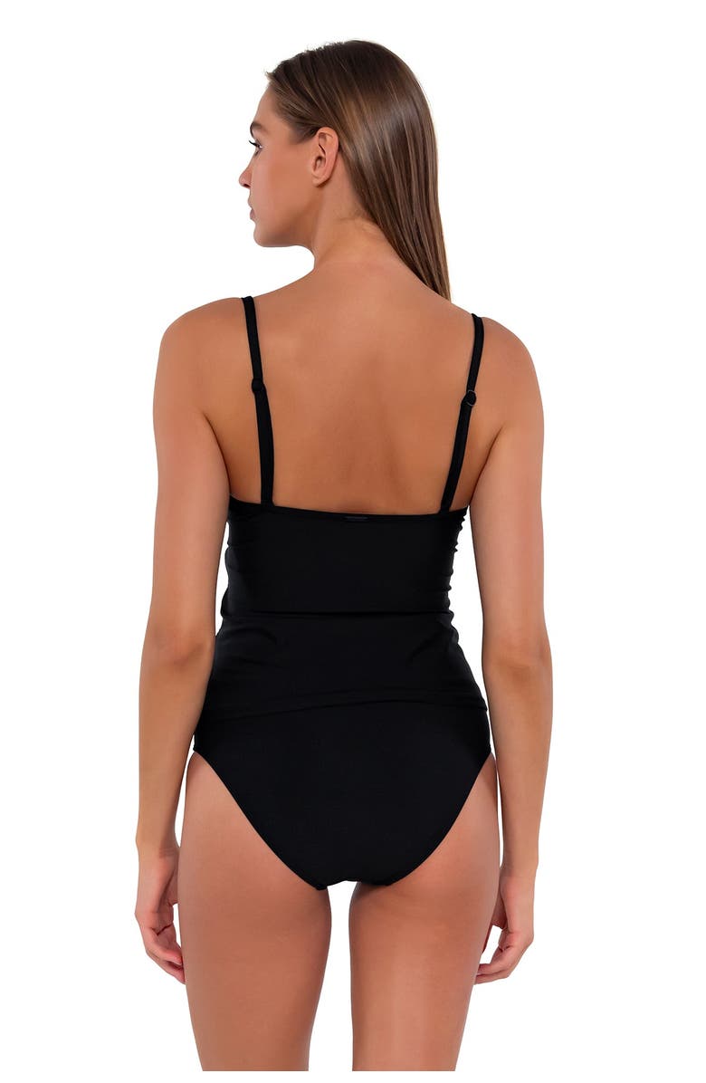 Sunsets Simone Tankini Swimsuit Top, Alternate, color, Black