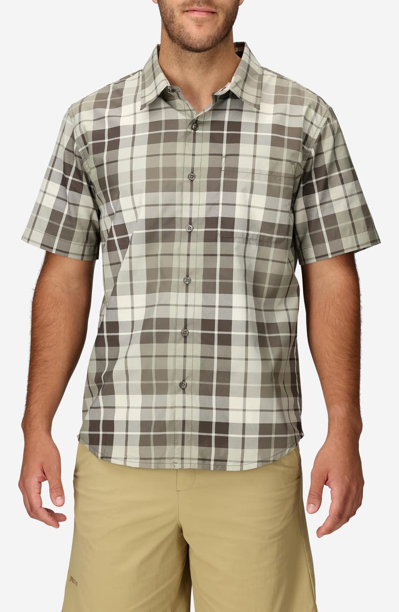 Marmot AirExchange UPF Short Sleeve Button-Up Shirt, Main, color,
