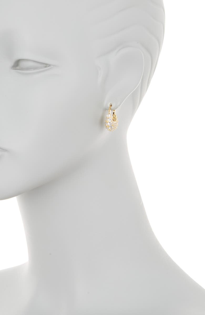 EYE CANDY LOS ANGELES Carla Cubic Zirconia Hoop Earrings, Alternate, color, 