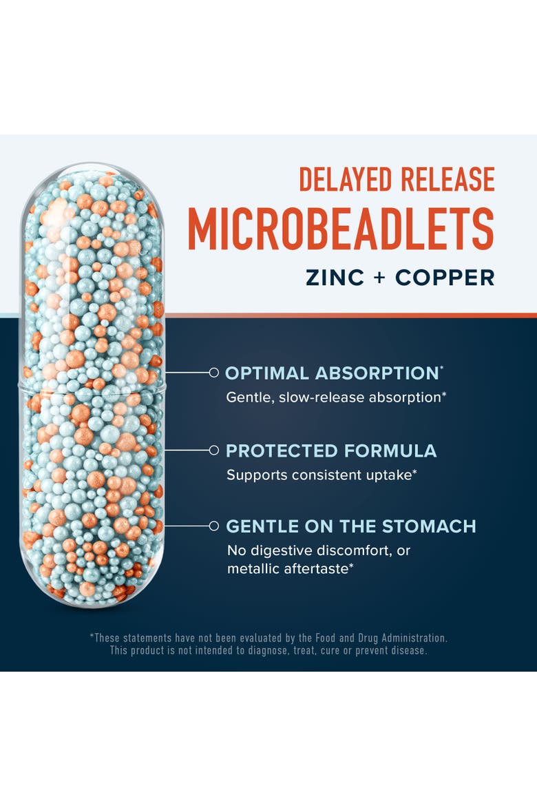 Zinc Complex Beadlets, 60ct, Alternate, color, No Color