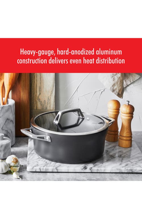 Zwilling Motion Hard Anodized Nonstick 5-quart Dutch Oven In Black