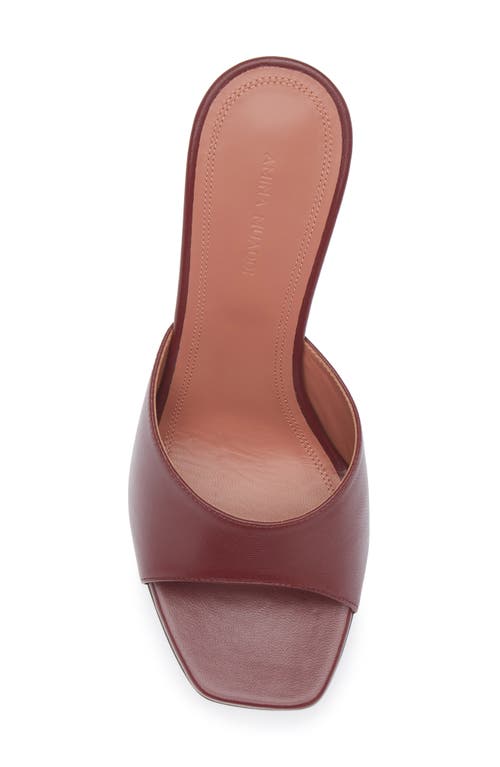 Amina Muaddi Lupita Slide Sandal In Burgundy