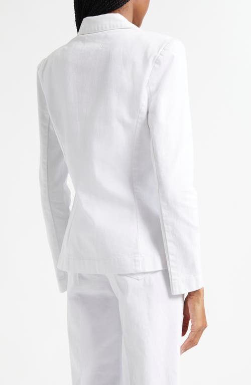 L AGENCE L'AGENCE BALDWIN COTTON DENIM BLAZER JACKET