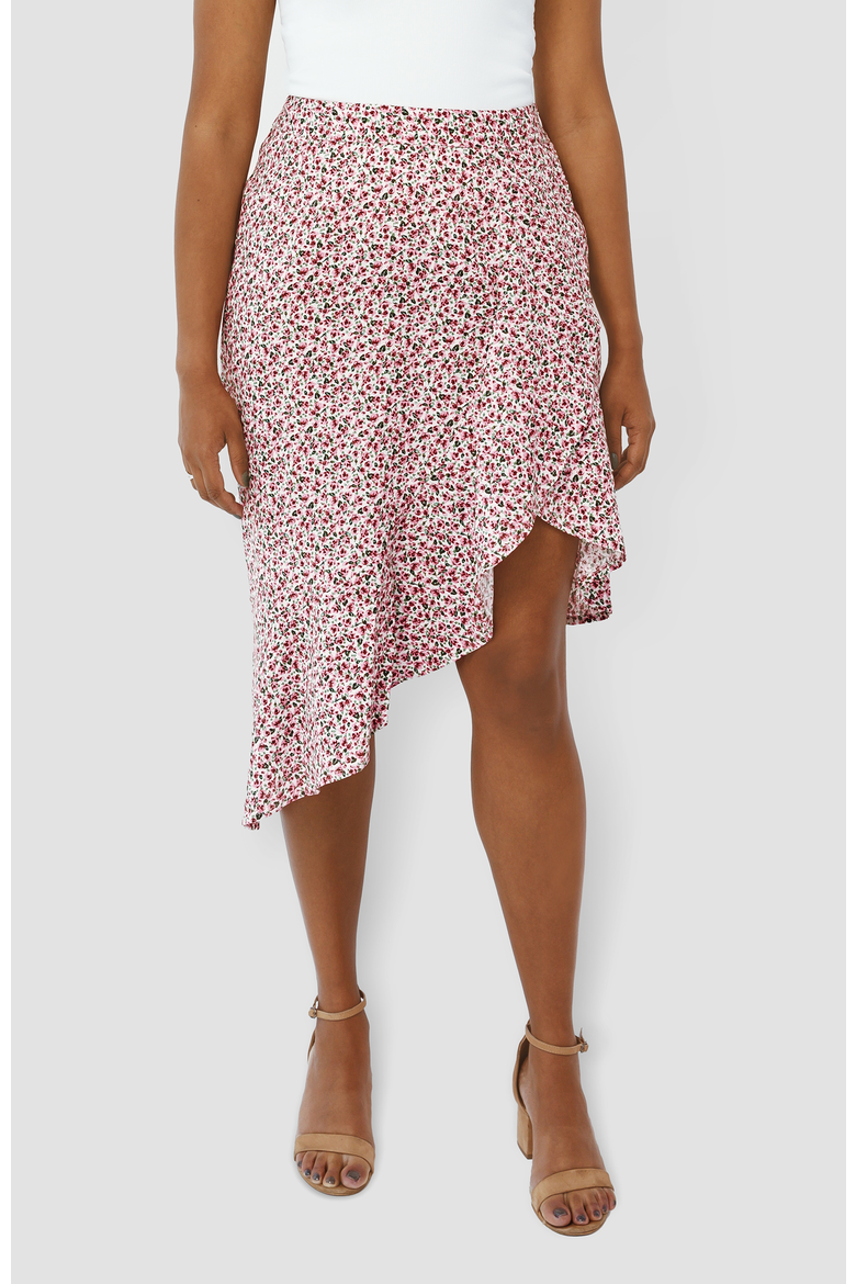 The Cascade  Skirt For Full Hips And Thighs, Main, color, Pink