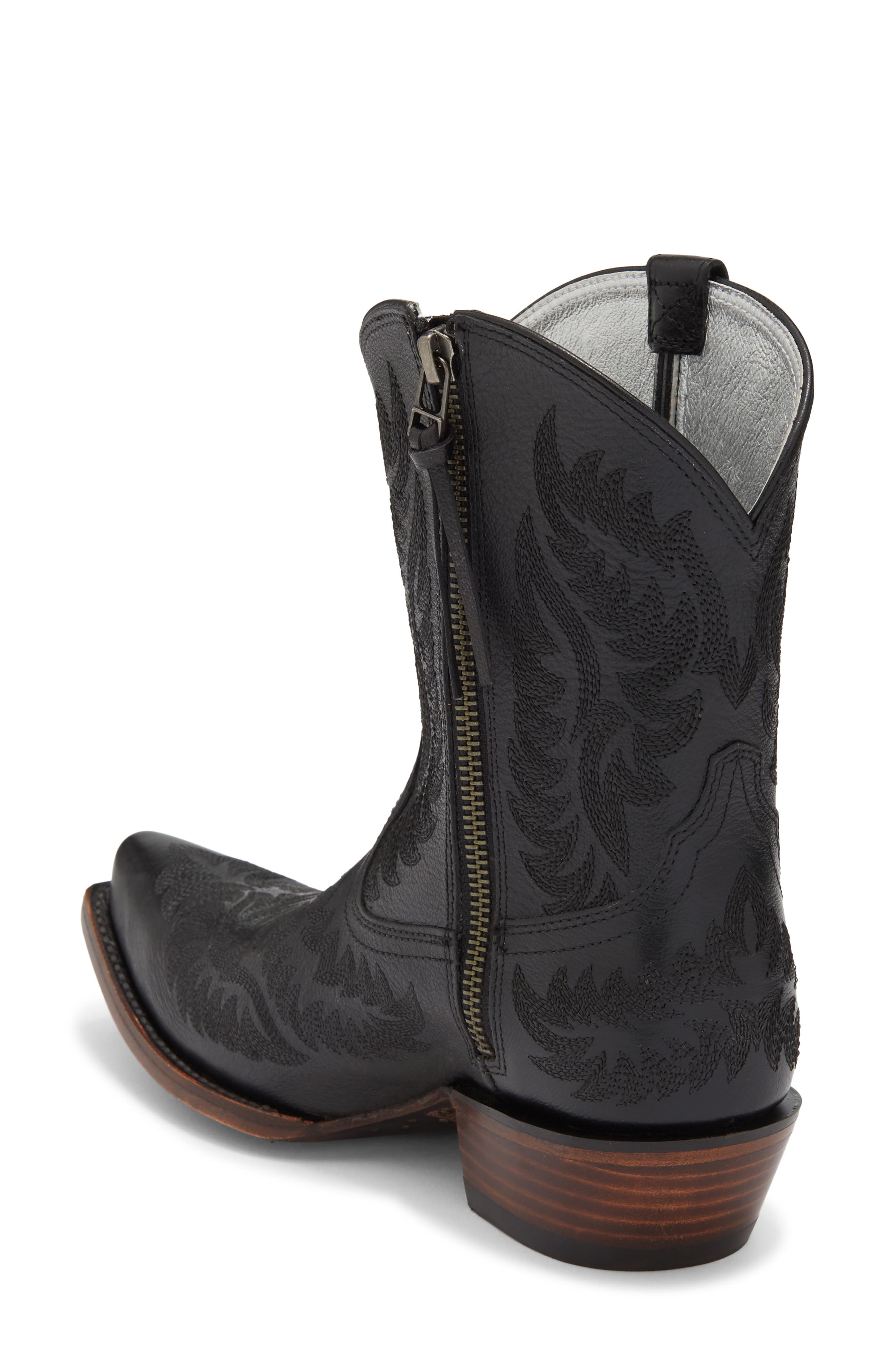 Cate Western Boot, Alternate, color, OBSIDIAN