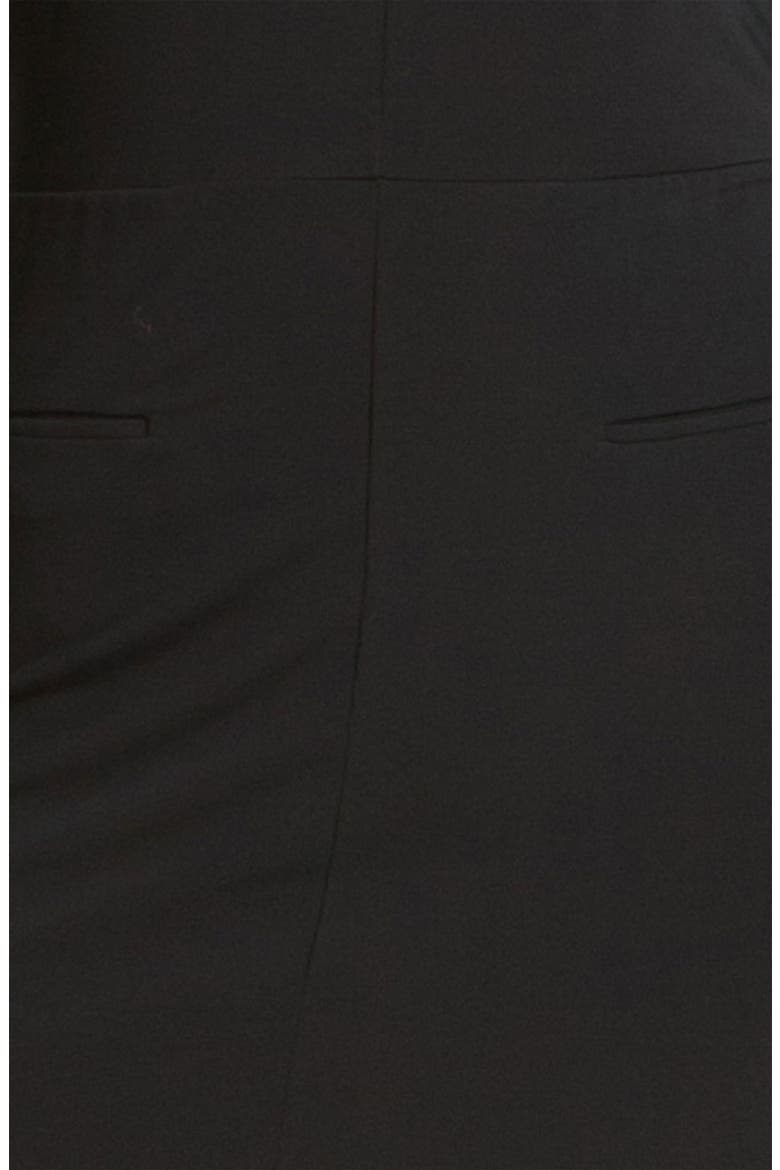 Seamed Jersey Dress, Alternate, color, BLACK