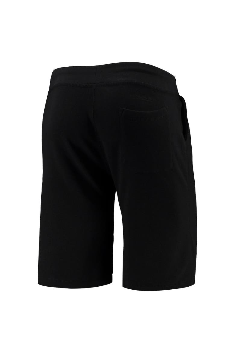 Men's Mitchell & Ness Chicago Fire All Black Fleece Shorts, Alternate, color, Black