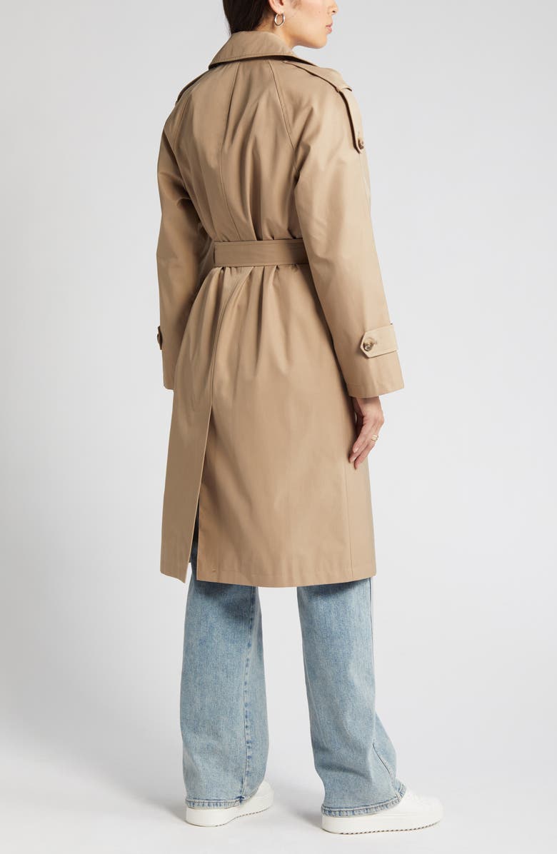 Sam Edelman Double Breasted Mac Raincoat, Alternate, color,