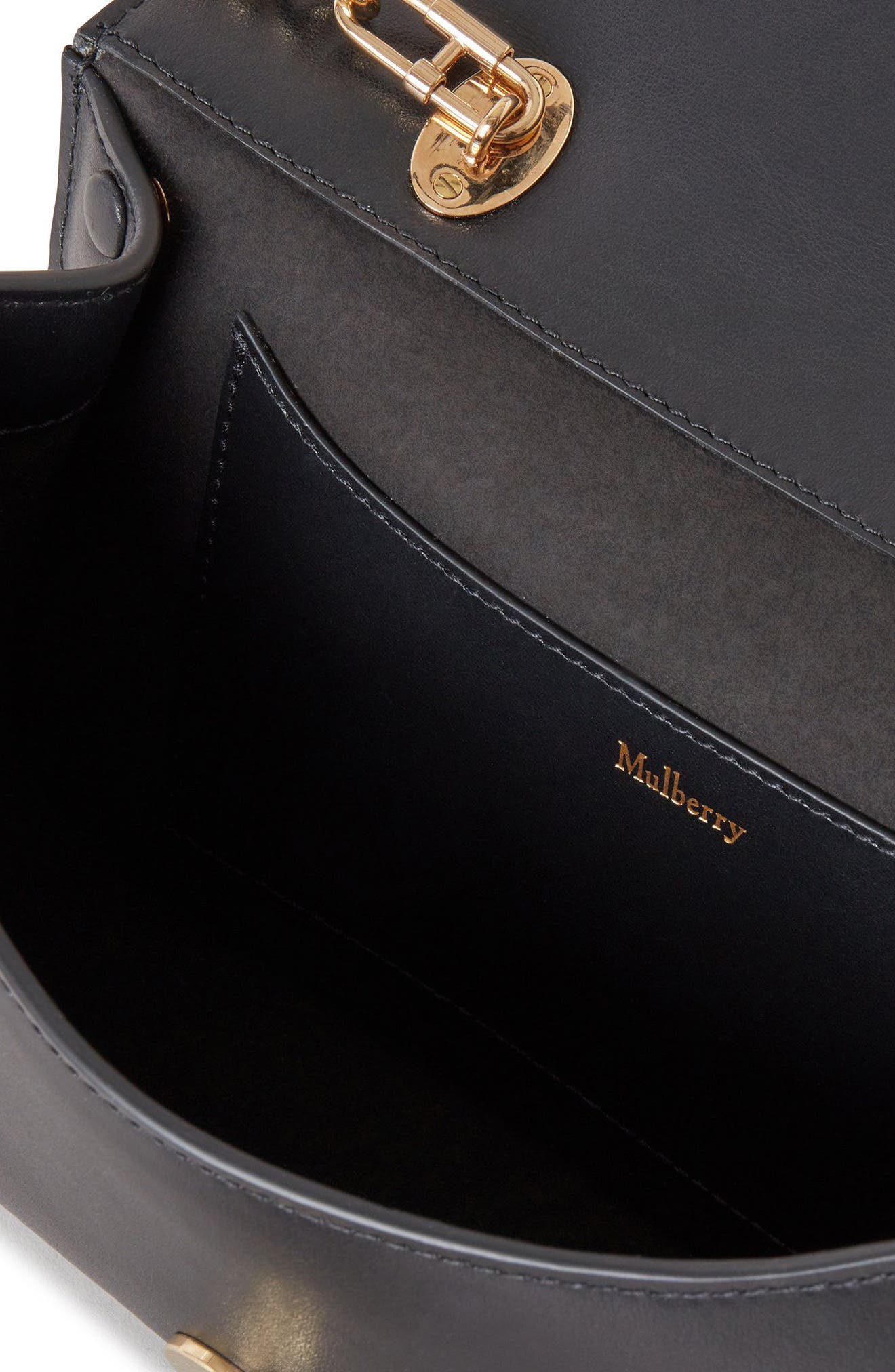 Mulberry Lana Day High Gloss Leather Top Handle Bag, Alternate, color, 