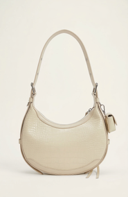 Modenaire Croc Embossed Shoulder Bag