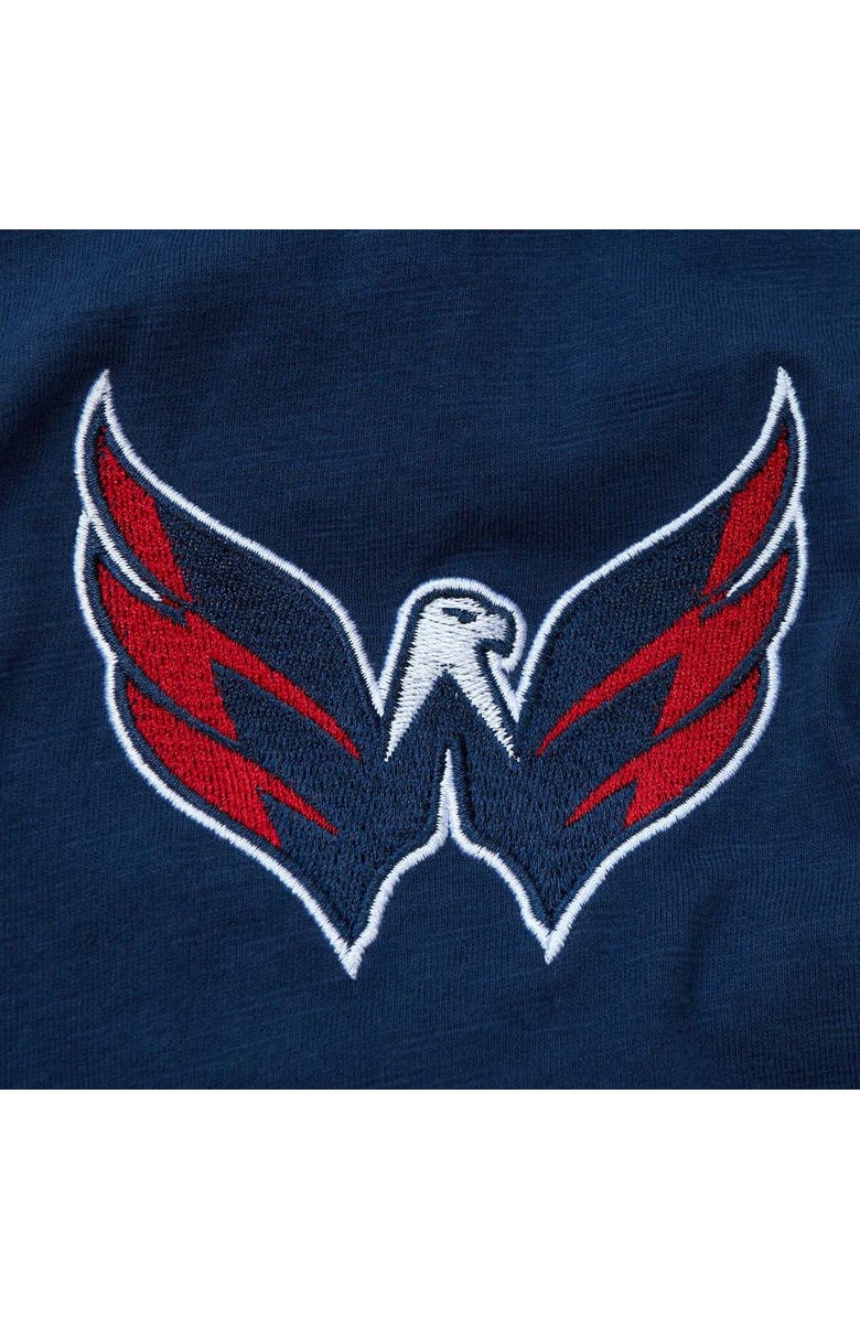 Mitchell & Ness Men's Mitchell & Ness Navy Washington Capitals Legendary Slub Hoodie Long Sleeve T-Shirt, Alternate, color, Navy