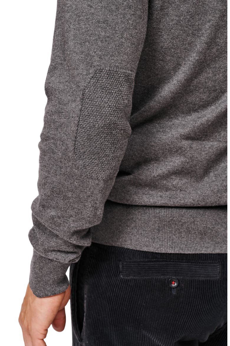 Bonby Zip Neck Sweater, Alternate, color, Charcoal