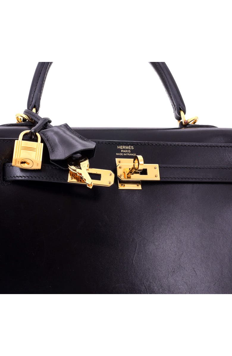 81034712 Kelly Handbag Black Tadelakt with Gold Hardware 25, Alternate, color,